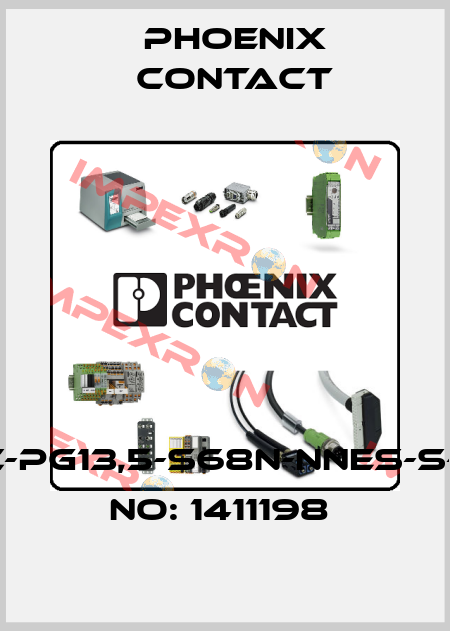 G-INSEC-PG13,5-S68N-NNES-S-ORDER NO: 1411198  Phoenix Contact