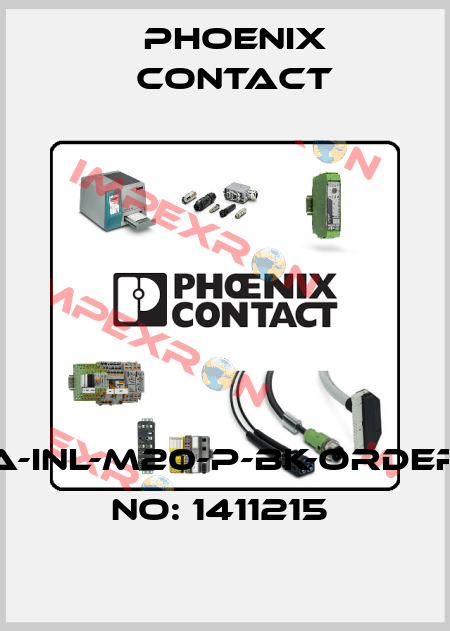 A-INL-M20-P-BK-ORDER NO: 1411215  Phoenix Contact