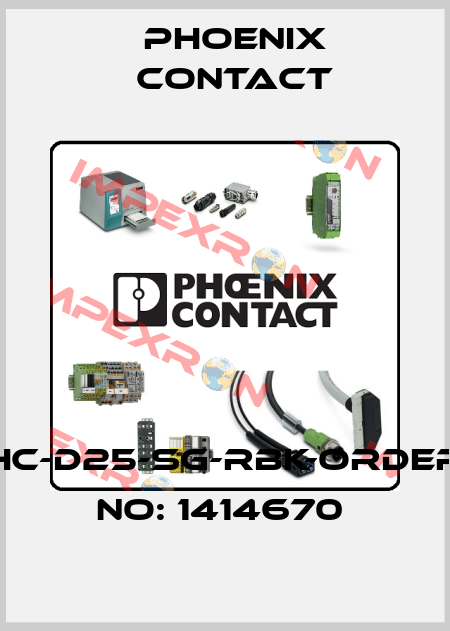 HC-D25-SG-RBK-ORDER NO: 1414670  Phoenix Contact