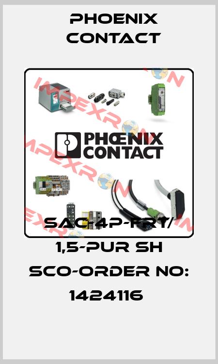SAC-4P-FRT/ 1,5-PUR SH SCO-ORDER NO: 1424116  Phoenix Contact