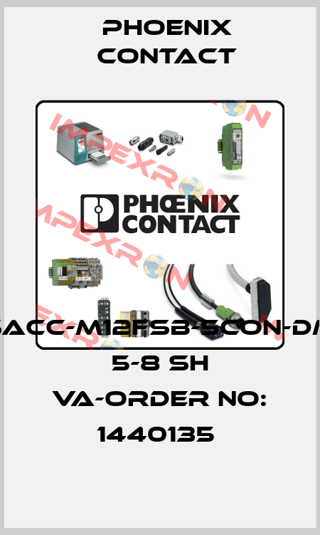 SACC-M12FSB-5CON-DM 5-8 SH VA-ORDER NO: 1440135  Phoenix Contact
