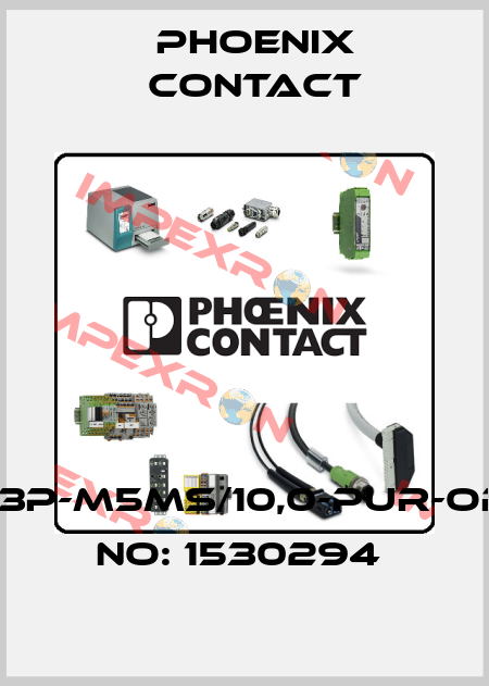 SAC-3P-M5MS/10,0-PUR-ORDER NO: 1530294  Phoenix Contact