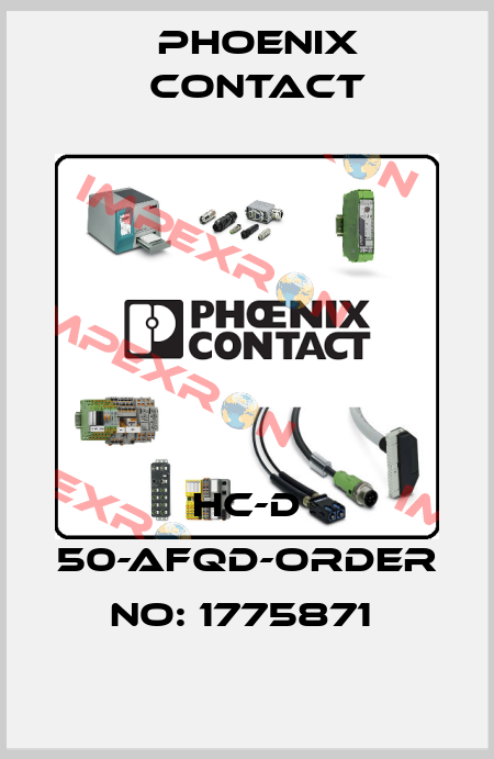 HC-D 50-AFQD-ORDER NO: 1775871  Phoenix Contact
