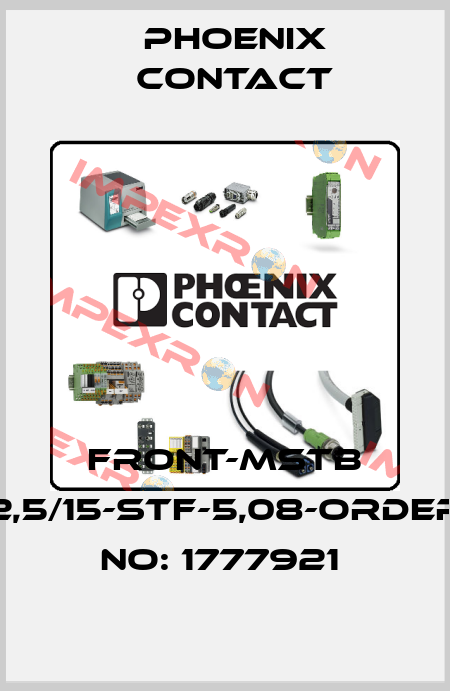 FRONT-MSTB 2,5/15-STF-5,08-ORDER NO: 1777921  Phoenix Contact