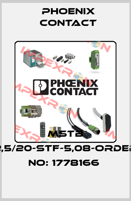 MSTB 2,5/20-STF-5,08-ORDER NO: 1778166  Phoenix Contact