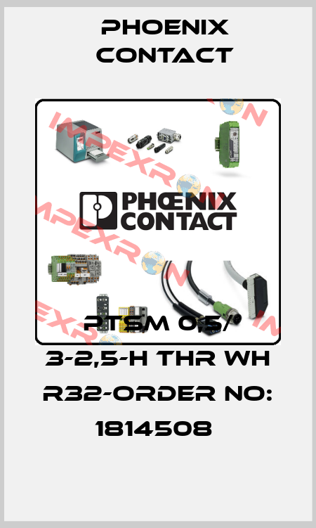 PTSM 0,5/ 3-2,5-H THR WH R32-ORDER NO: 1814508  Phoenix Contact