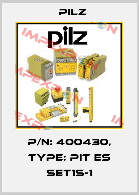 p/n: 400430, Type: PIT es Set1s-1 Pilz
