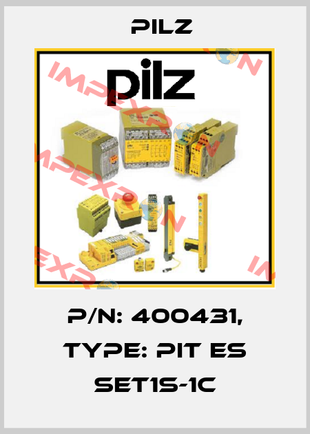 p/n: 400431, Type: PIT es Set1s-1c Pilz