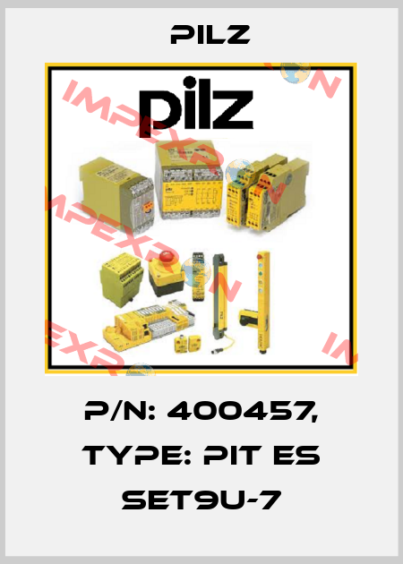 p/n: 400457, Type: PIT es Set9u-7 Pilz