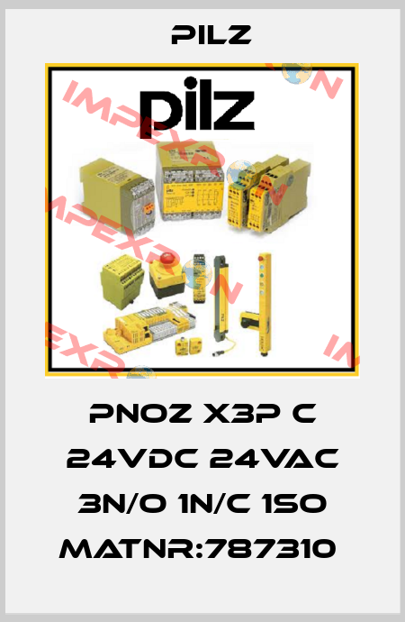 PNOZ X3P C 24VDC 24VAC 3n/o 1n/c 1so MatNr:787310  Pilz