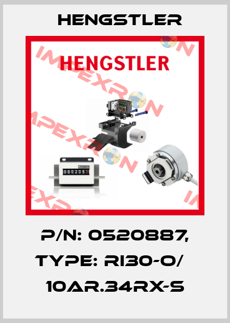 p/n: 0520887, Type: RI30-O/   10AR.34RX-S Hengstler