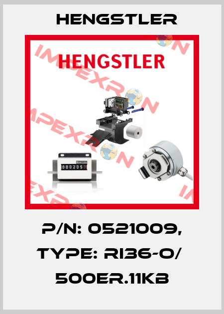 p/n: 0521009, Type: RI36-O/  500ER.11KB Hengstler
