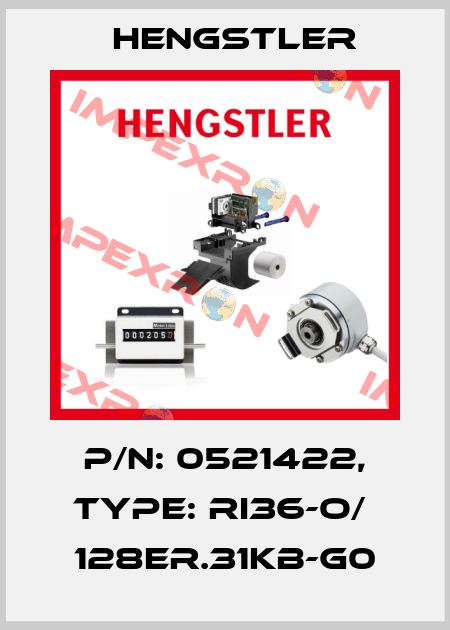 p/n: 0521422, Type: RI36-O/  128ER.31KB-G0 Hengstler