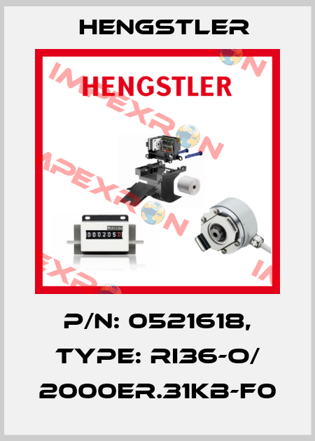 p/n: 0521618, Type: RI36-O/ 2000ER.31KB-F0 Hengstler