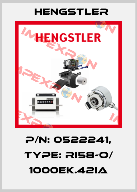 p/n: 0522241, Type: RI58-O/ 1000EK.42IA Hengstler