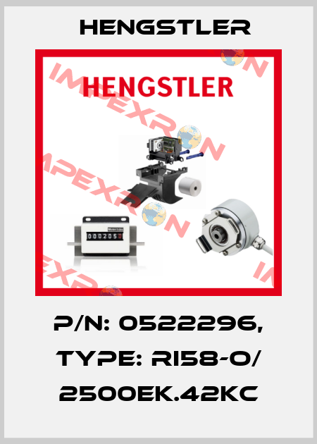 p/n: 0522296, Type: RI58-O/ 2500EK.42KC Hengstler