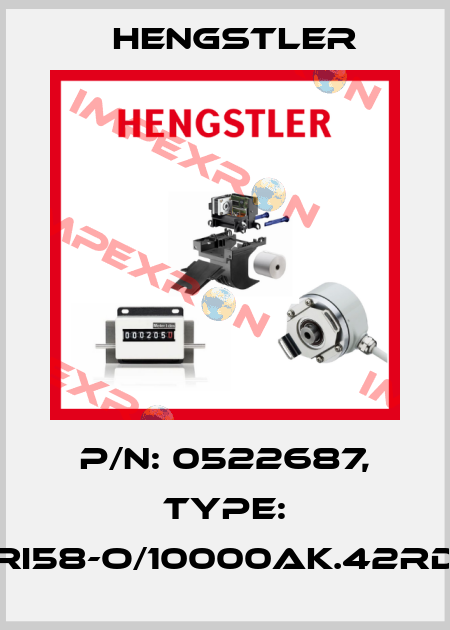 p/n: 0522687, Type: RI58-O/10000AK.42RD Hengstler