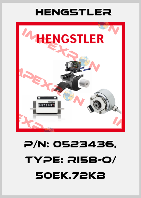 p/n: 0523436, Type: RI58-O/ 50EK.72KB Hengstler