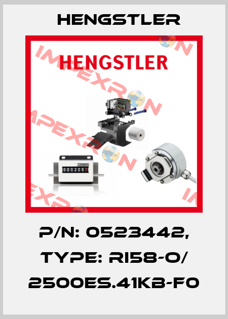 p/n: 0523442, Type: RI58-O/ 2500ES.41KB-F0 Hengstler