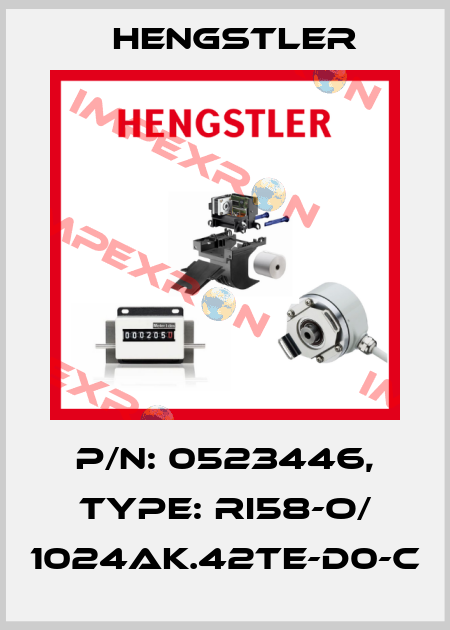 p/n: 0523446, Type: RI58-O/ 1024AK.42TE-D0-C Hengstler