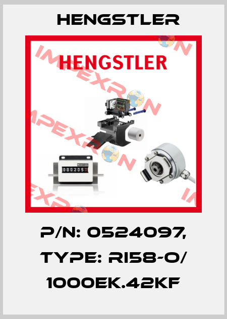 p/n: 0524097, Type: RI58-O/ 1000EK.42KF Hengstler