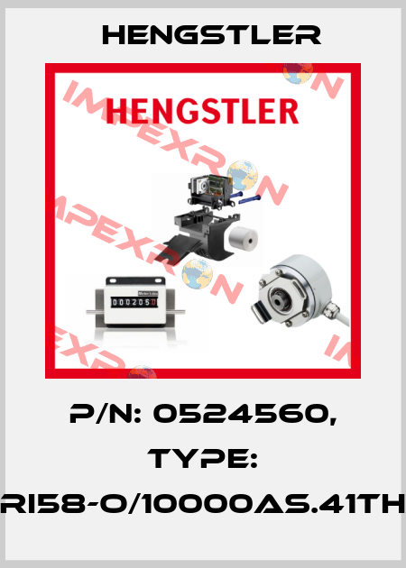 p/n: 0524560, Type: RI58-O/10000AS.41TH Hengstler