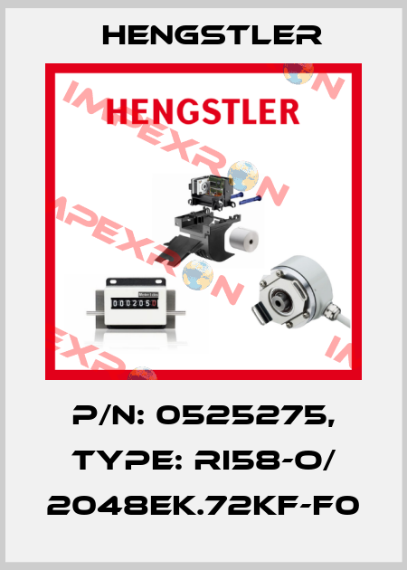 p/n: 0525275, Type: RI58-O/ 2048EK.72KF-F0 Hengstler