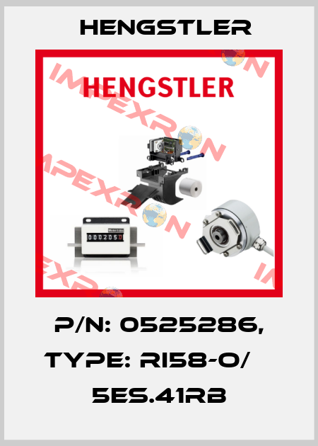 p/n: 0525286, Type: RI58-O/    5ES.41RB Hengstler