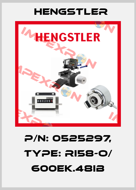 p/n: 0525297, Type: RI58-O/ 600EK.48IB Hengstler