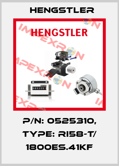 p/n: 0525310, Type: RI58-T/ 1800ES.41KF Hengstler