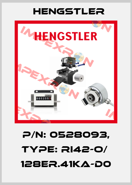 p/n: 0528093, Type: RI42-O/  128ER.41KA-D0 Hengstler