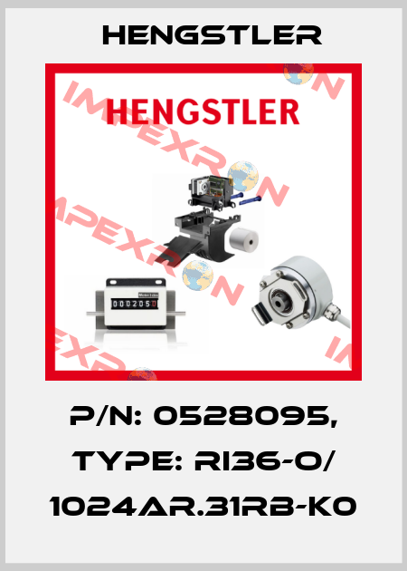 p/n: 0528095, Type: RI36-O/ 1024AR.31RB-K0 Hengstler