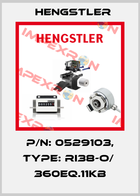 p/n: 0529103, Type: RI38-O/  360EQ.11KB Hengstler