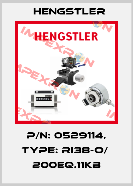 p/n: 0529114, Type: RI38-O/  200EQ.11KB Hengstler