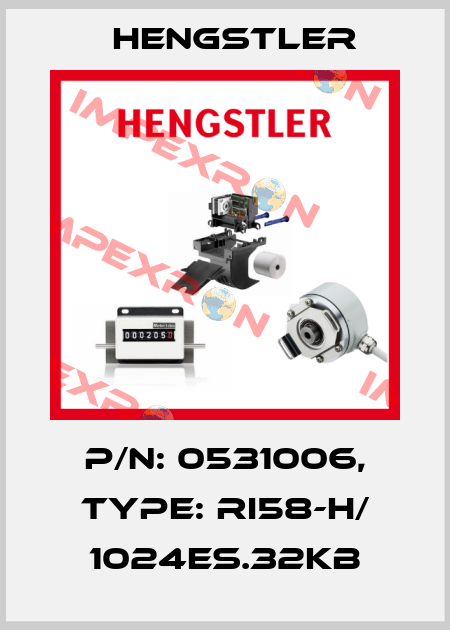 p/n: 0531006, Type: RI58-H/ 1024ES.32KB Hengstler