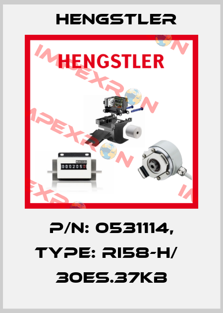 p/n: 0531114, Type: RI58-H/   30ES.37KB Hengstler