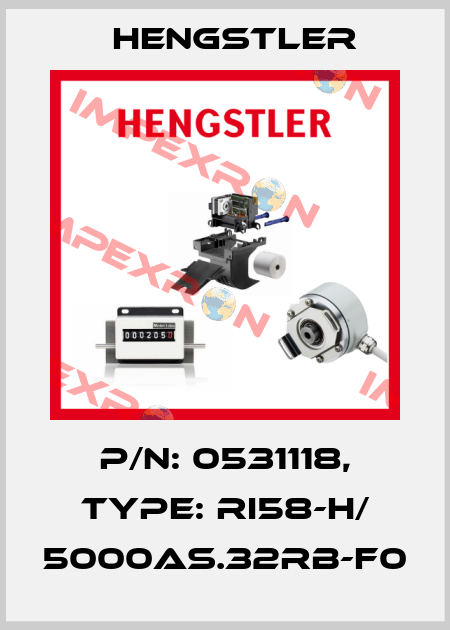 p/n: 0531118, Type: RI58-H/ 5000AS.32RB-F0 Hengstler