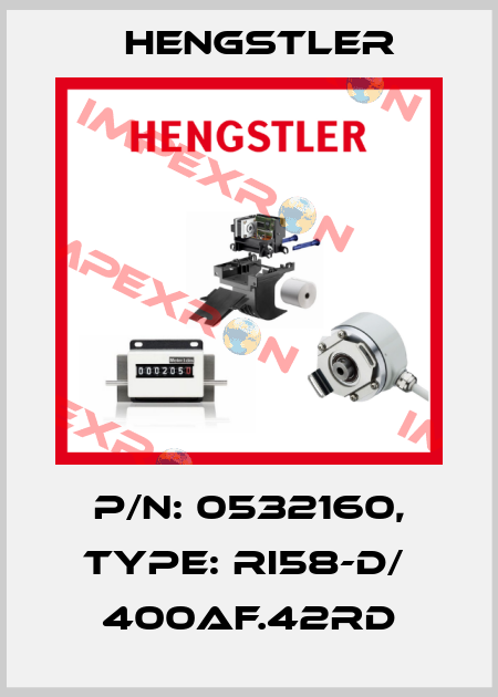 p/n: 0532160, Type: RI58-D/  400AF.42RD Hengstler