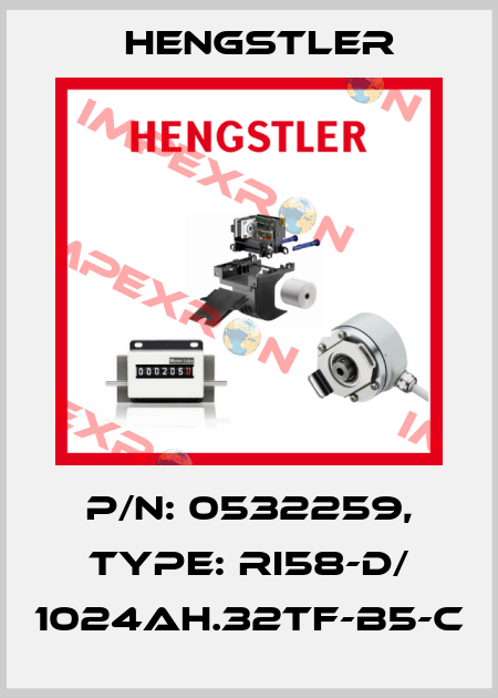 p/n: 0532259, Type: RI58-D/ 1024AH.32TF-B5-C Hengstler
