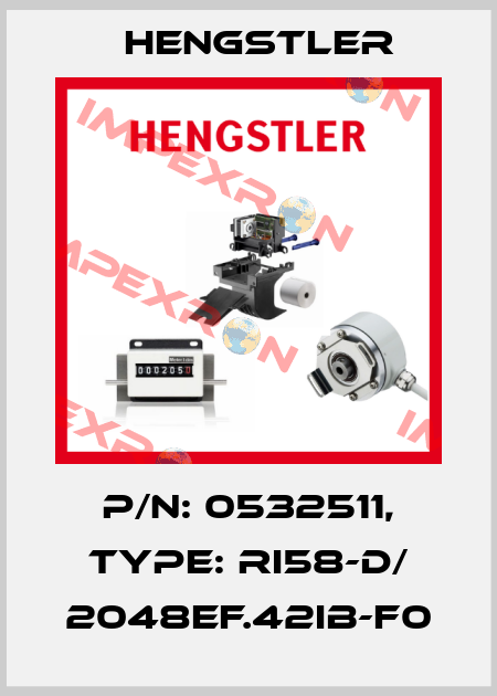 p/n: 0532511, Type: RI58-D/ 2048EF.42IB-F0 Hengstler