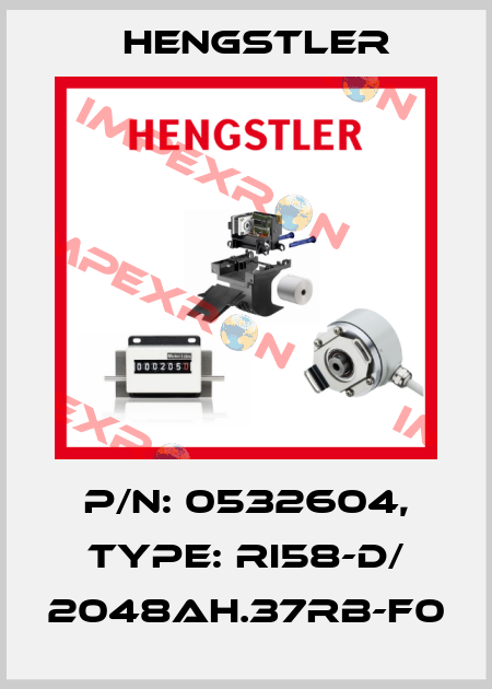 p/n: 0532604, Type: RI58-D/ 2048AH.37RB-F0 Hengstler