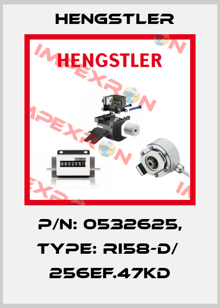 p/n: 0532625, Type: RI58-D/  256EF.47KD Hengstler
