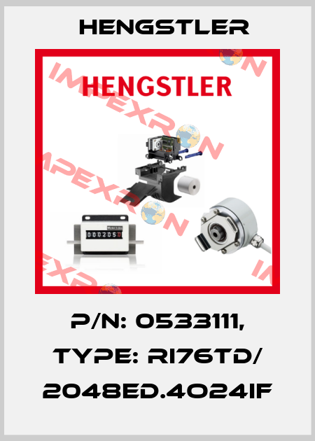 p/n: 0533111, Type: RI76TD/ 2048ED.4O24IF Hengstler