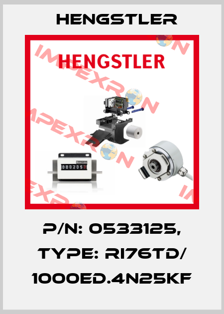 p/n: 0533125, Type: RI76TD/ 1000ED.4N25KF Hengstler