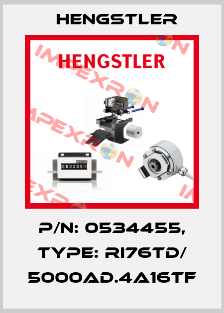 p/n: 0534455, Type: RI76TD/ 5000AD.4A16TF Hengstler
