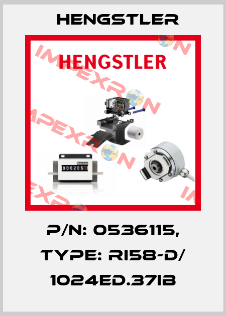 p/n: 0536115, Type: RI58-D/ 1024ED.37IB Hengstler