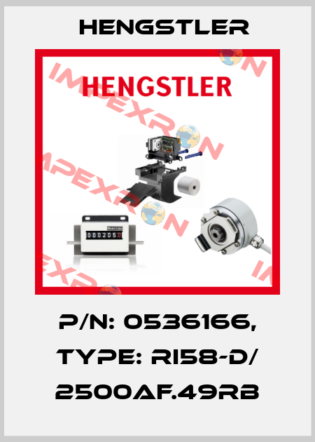 p/n: 0536166, Type: RI58-D/ 2500AF.49RB Hengstler