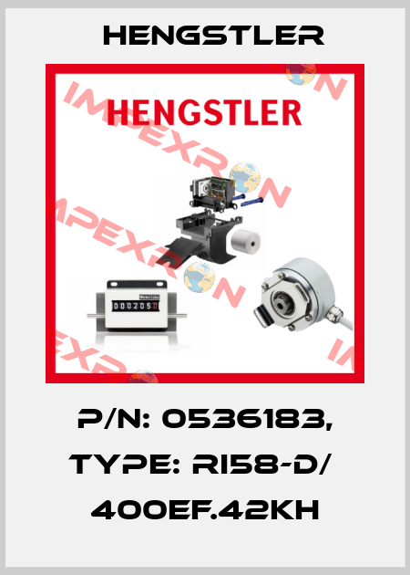 p/n: 0536183, Type: RI58-D/  400EF.42KH Hengstler