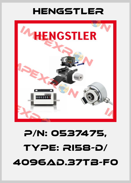 p/n: 0537475, Type: RI58-D/ 4096AD.37TB-F0 Hengstler