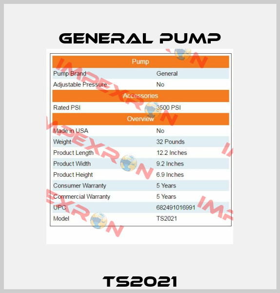 TS2021 General Pump